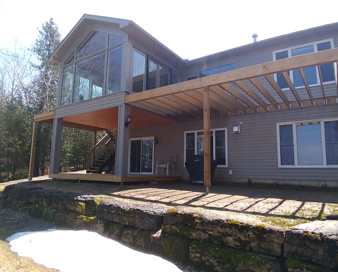 Deck and Sunroom Build | Big Bay, ON