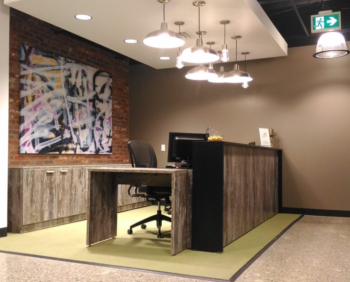 Regus offices reception | Mississauga, ON