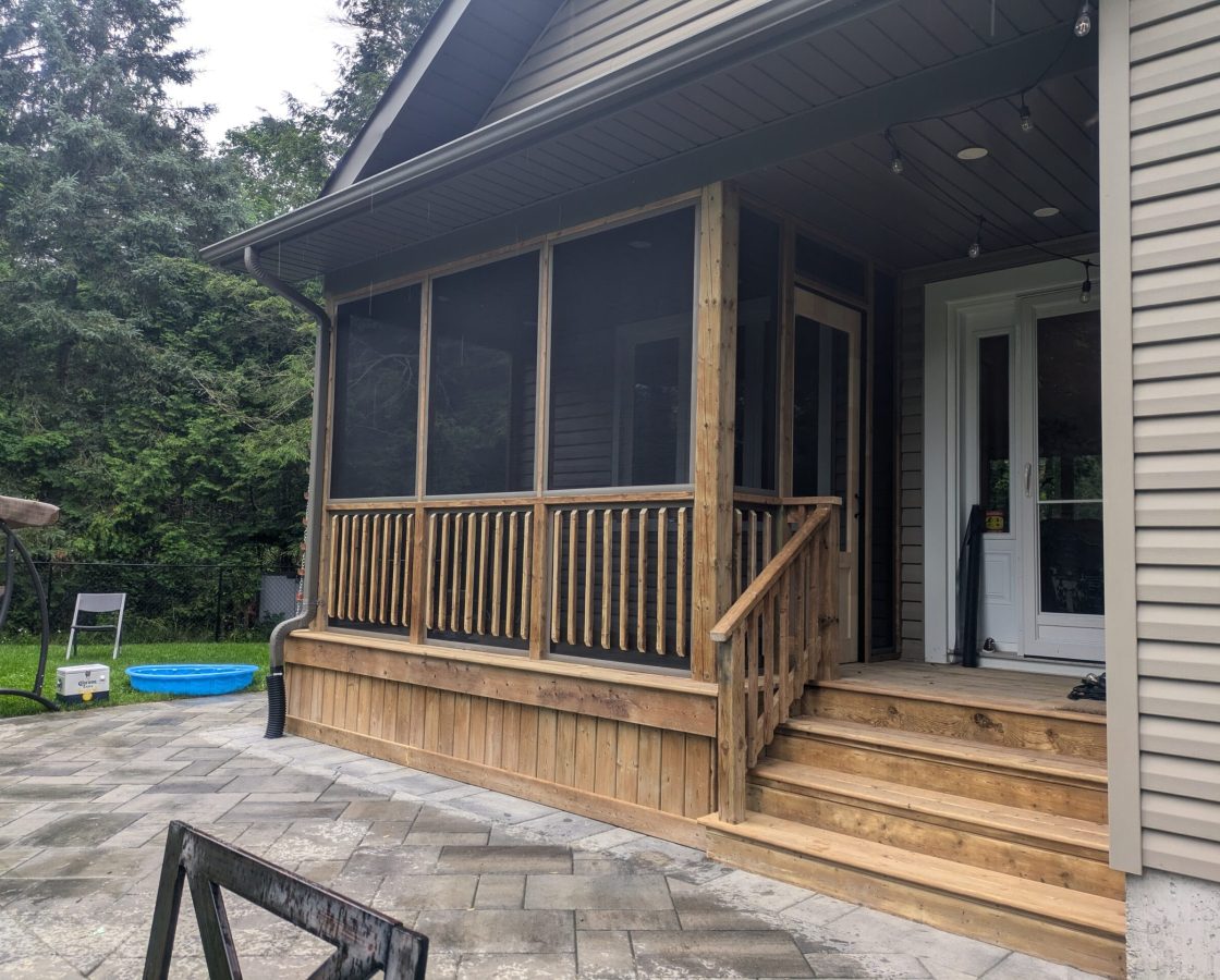 Screened-in Porch Build | Hockley, ON